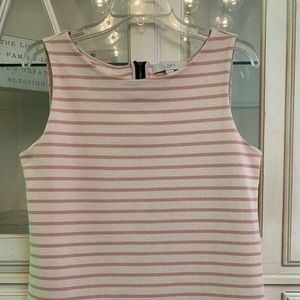LOFT Cotton Blush Color Sleeveless Top Size Medium